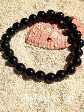 Alquimia Stretch Gemstone Bracelet onyx